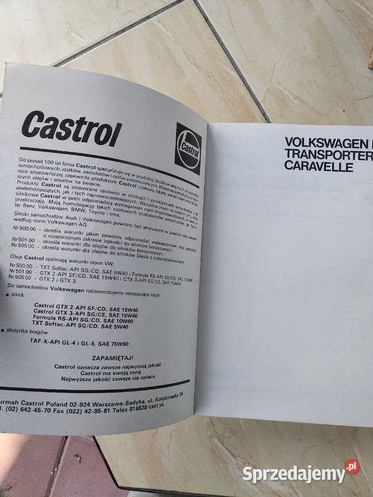 Volkswagen książka napraw budowa samochodu Zgierz