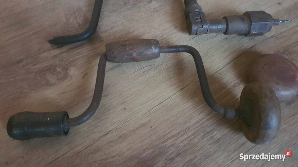 Stara wiertarka ręczna stolarska Wojaszówka