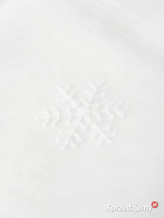 biała firanka z haftem w gwiazdki Sinsay 290x170 Olkusz