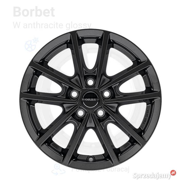 Alufelgi Borbet 16 5x112 antracyt Ładne