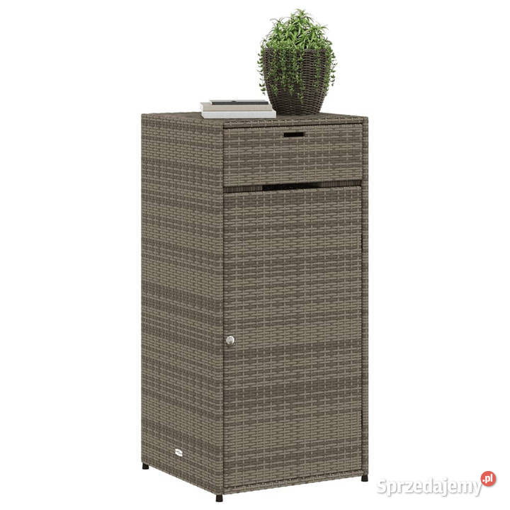Szafka ogrodowa szara 55x55x111 cmpolirattan mazowieckie Warszawa sprzedam