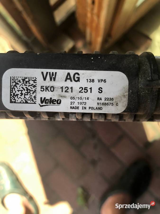 chłodnica cieczy vw 20 tdi 5k0121251s wielkopolskie Konin