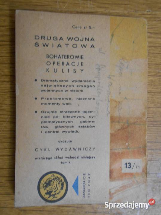 Żółty Tygrys Biuro doktora Deliusa 1371 Rok wydania 1971 lubelskie Parczew