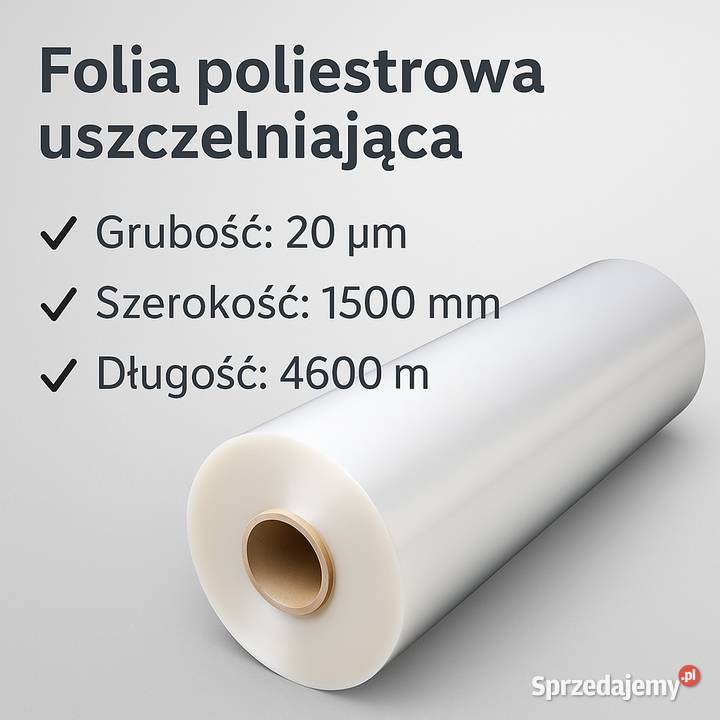 UVodporna folia poliestrowa PET 150x4500m wielkopolskie Poznań