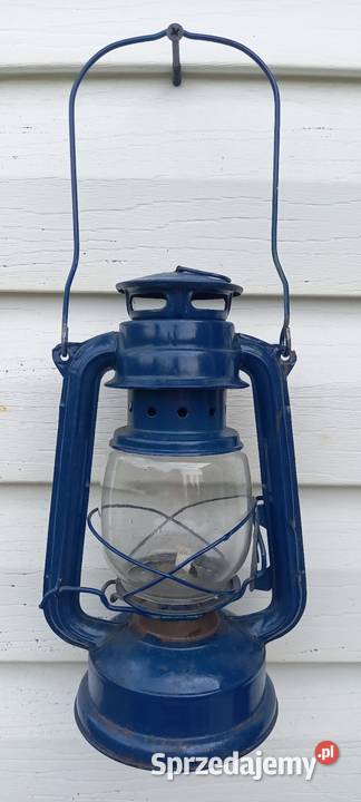 Lampa naftowa olejowa niebieska mazowieckie Małkinia Górna sprzedam