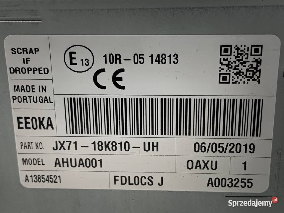 RADIO FORD FOCUS IV JX7118K810UH ODTWARZACZ