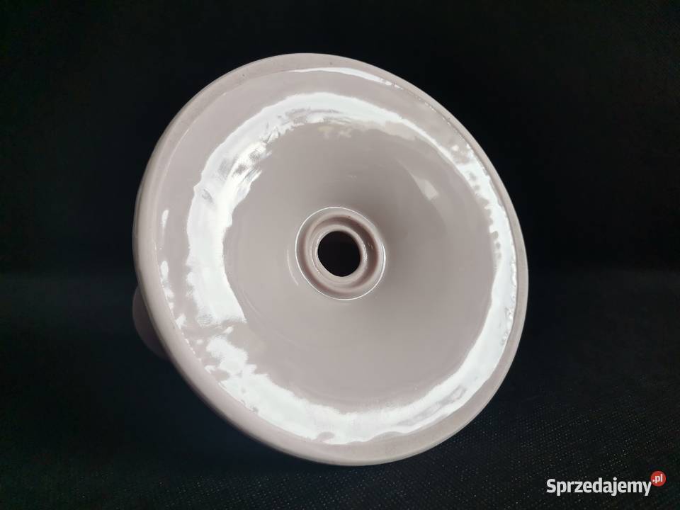 Stary świecznik Art Deco różowa porcelana Porcelana i szkło Katowice