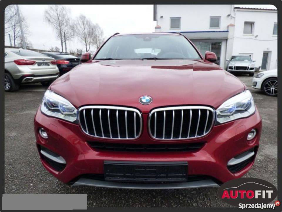 BMW X6 czerwony 2993cm3 Gdynia