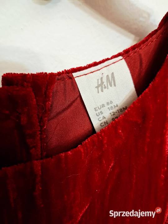 Czerwona sukienka wizytowa dziewczynki łódzkie Łódź