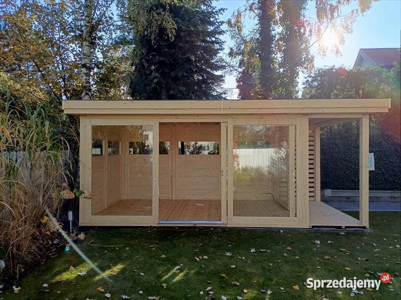 Altana 34 Nowoczesna 3x6,3 m| Blacha, Rynny, 2 Drzwi, Impregnacja|Producent
