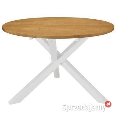 vidaXL Stół jadalniany biały 120x75 MDF247631 mazowieckie Warszawa