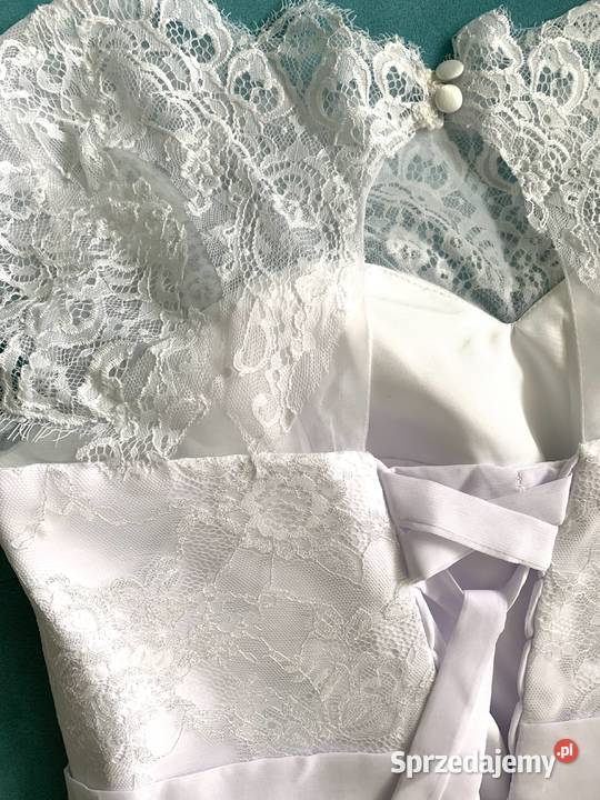 Suknia ślubna wiązana regulowana 40 L 42 XL 44 Jelenia Góra