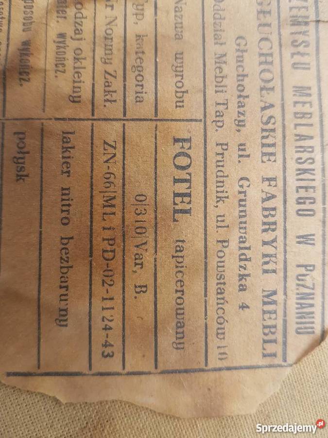 Fotel PRL B 310 VAR lata 70 vintage loft nie Szczecin