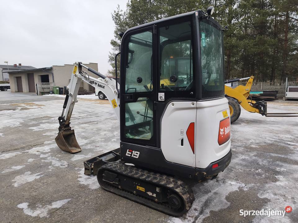 Bobcat E19 krajowa 530 mth Maszyny budowlane śląskie Częstochowa