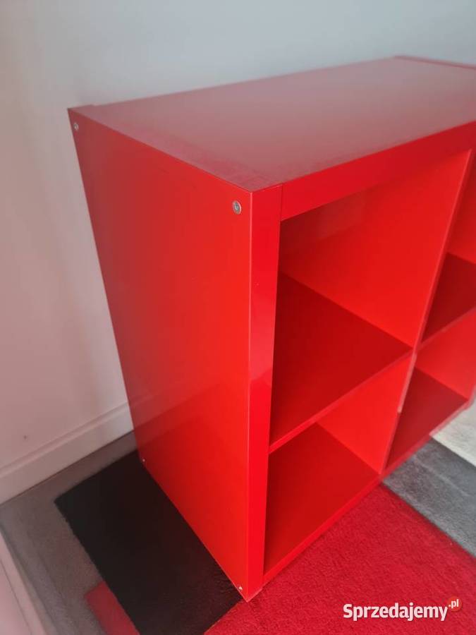 Szafka Ikea Kallax czerwona 77 x 77 77cm Wolsztyn