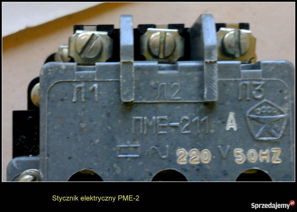 Stycznik elektryczny PME211 380V 500V 25A 14A Dom i Ogród śląskie Dąbrowa Górnicza sprzedam