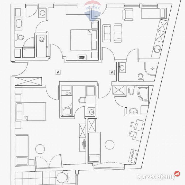 Mieszkanie 99m2 5 pokoi Poznań