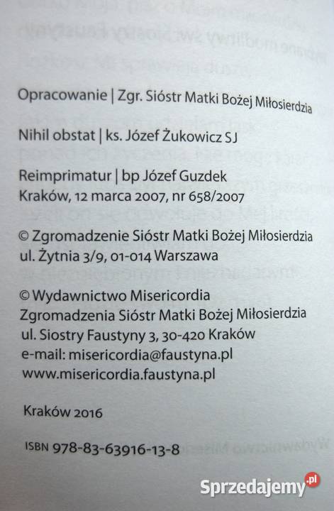 Jezu ufam Tobie Wybrane modlitwy św Siostry Lublin