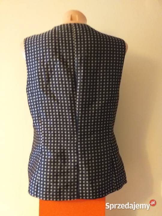 Kamizelka Damska Czarna Kwiatki 5 Guzików 2 Bydgoszcz