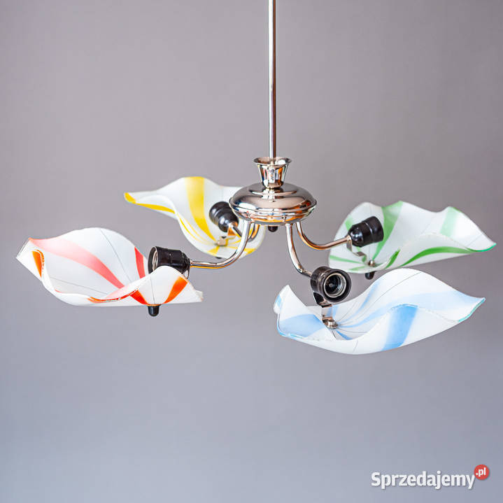 Żyrandol lata 60 Look PopArt MidCentury Vintage Lampy