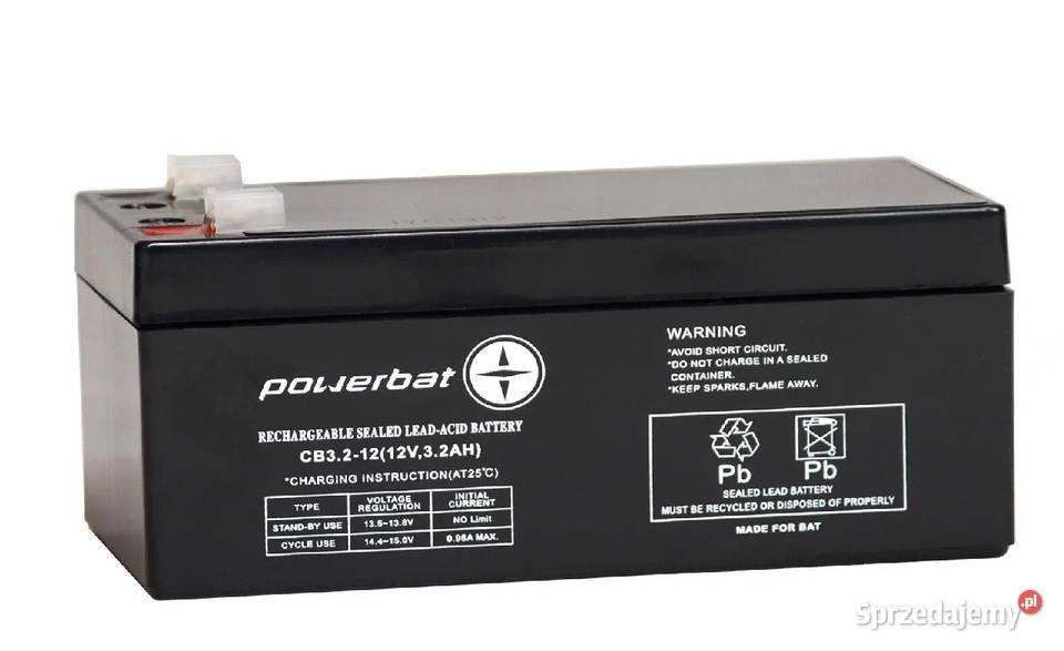 Akumulator żelowy 32Ah POWERBAT CB 3212 Legionowo