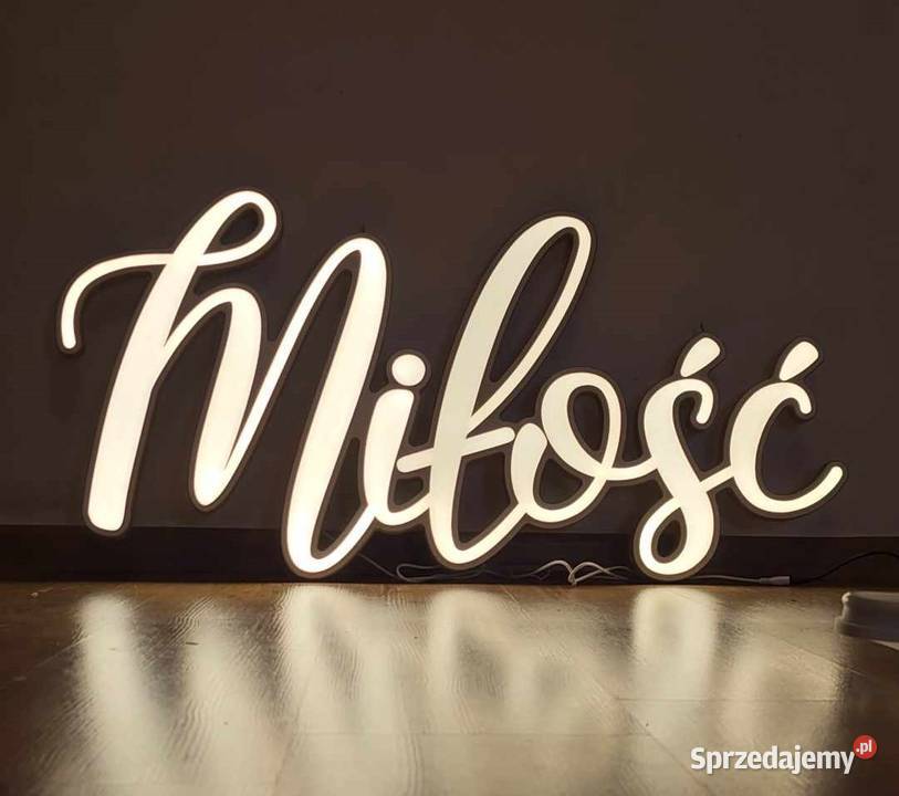 Napis Neon Miłość Ledon LOVE Fotolustro miny Atrakcje i pokazy Deszczno