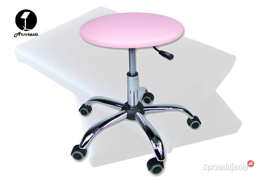 Taboret stołek obrotowy do studia Różowy Olsztyn