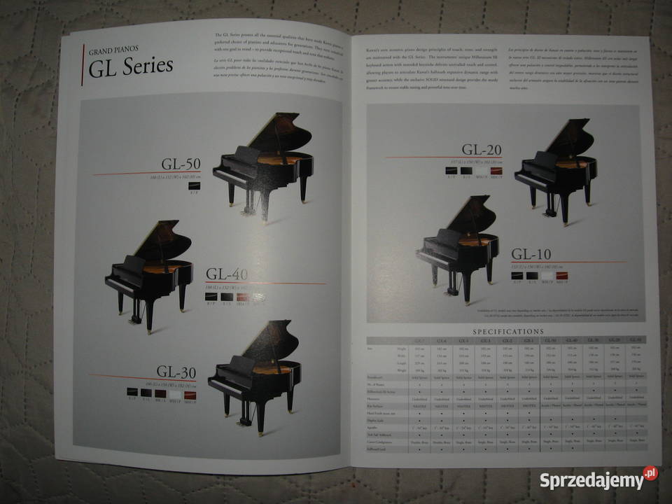 Kawai 2016 Products Catalogue katalog pianin Kępice