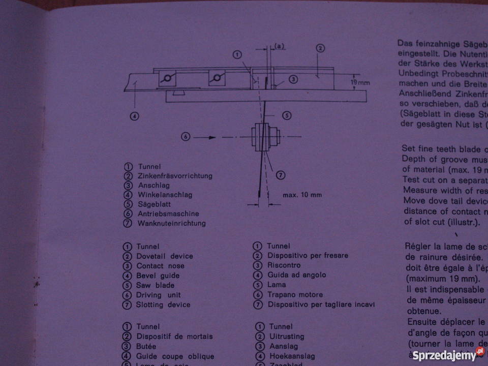 Piła stołowa AEG pilarka przystawka do wiertari 230V Warszawa