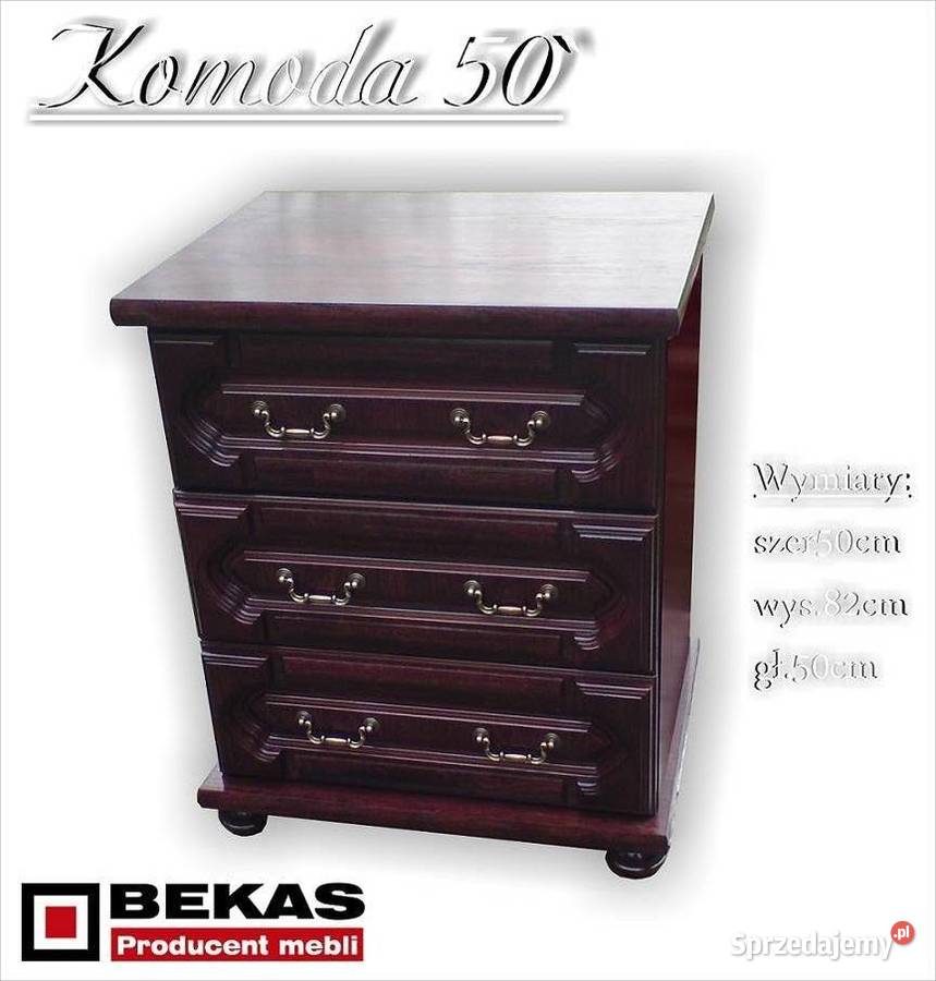 Komoda 1S2D wymiar Mała Duża Dąb Orzech Drewna Góra Kalwaria