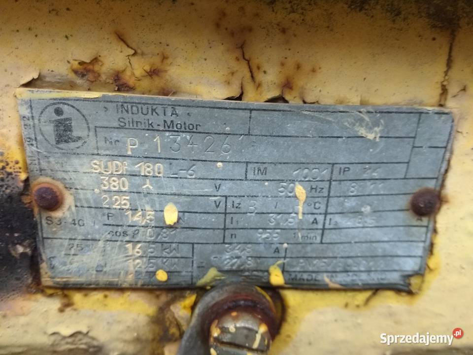 Silnik elektryczny SUDf 180 l6 z żurawia bud ZB Elbląg