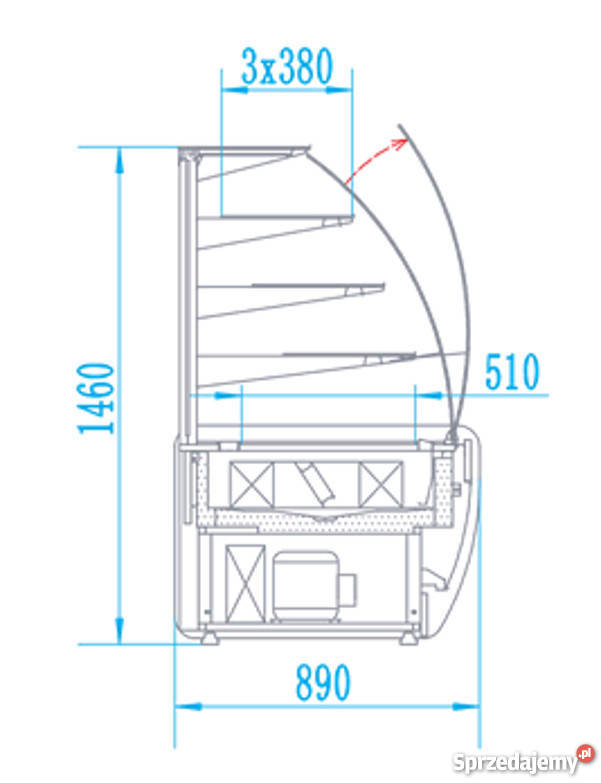 Lada witryna cukiernicza CB 13989 Łódź
