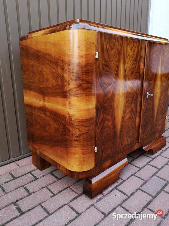 Komoda Pomocnik ARTDECO Orzech Stara Antyk Swarzędz