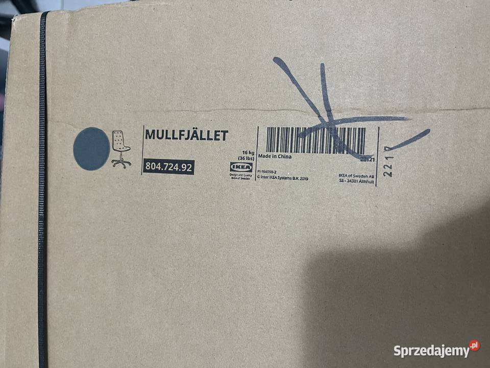 Nowe krzesło biurowe Ikea Mullfjallet kolor mazowieckie Żabia Wola