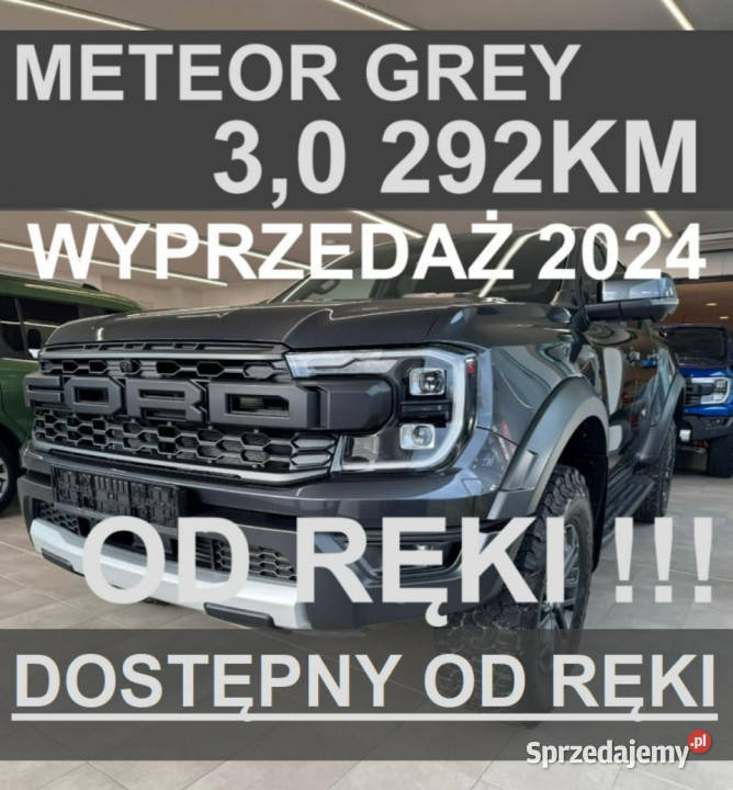 Ford Ranger Raptor Meteor Grey 30 V6 292 Super ASR (kontrola trakcji) Ford Szczecinek