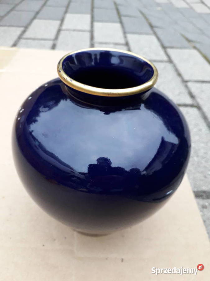 Orientalny niebieski wazon Warszawa
