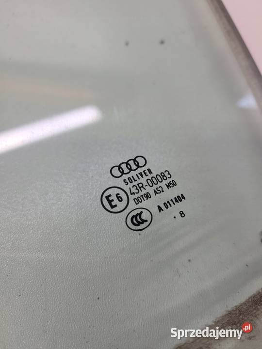 SZYBA DRZWI LEWY PRZÓD AUDI A6 C6 LIFT 2008R Przystajń