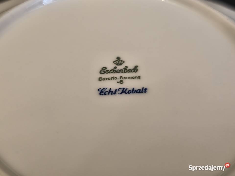 Talerz głęboki kobaltowy Eschenbach sprzedam