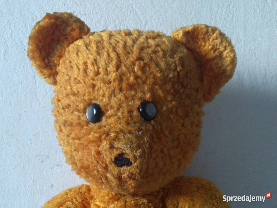 Stary chyba przedwojenny duży miś pluszowy Warszawa