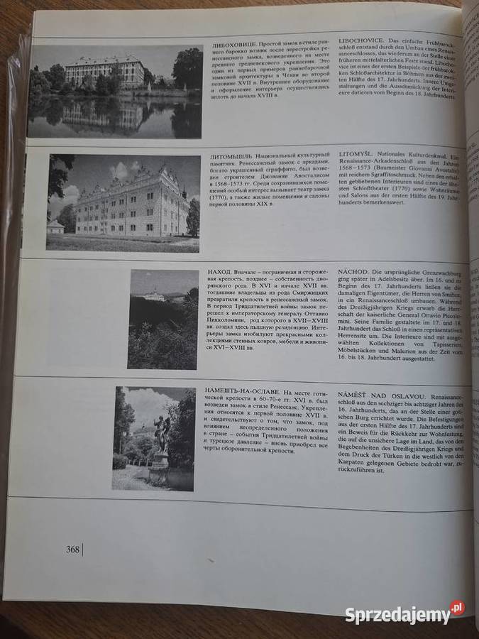 Hrady a zamky v Ceskoslovensku wyd w 6 językach Kraków