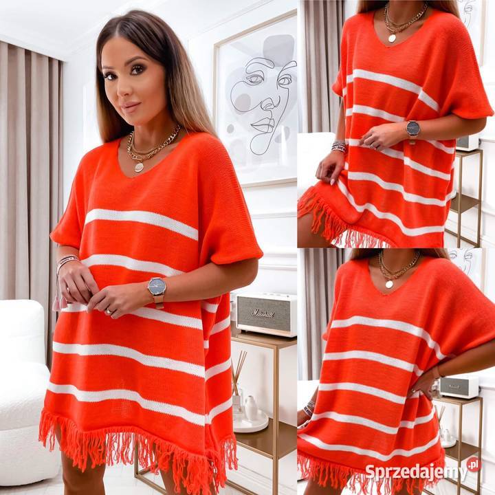 Sweter tunika oversize Inny materiał łódzkie Wieluń