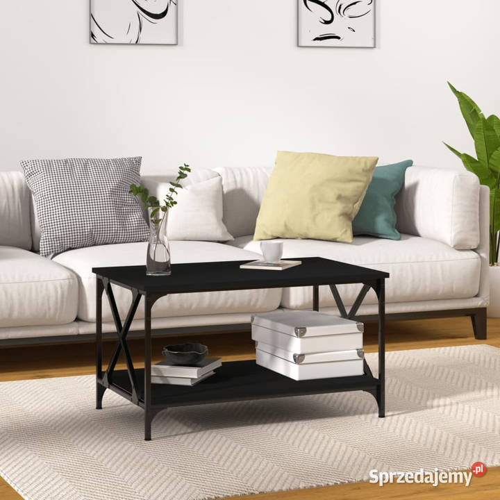 Stolik kawowy czarny 80x50x45 WM823317 Warszawa