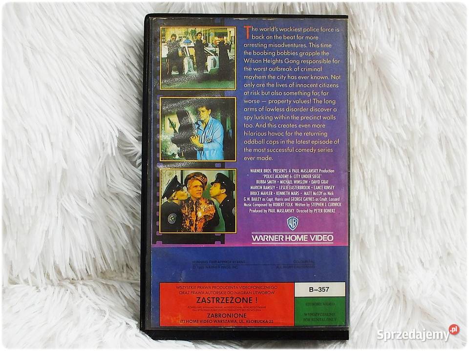 Kaseta VHS Film Akademia Policyjna 6 Film na Filmy
