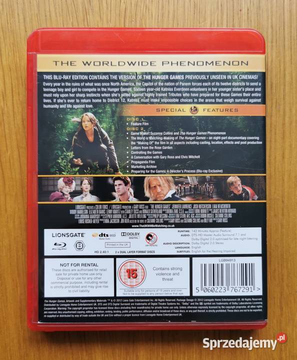 The Hunger Games Igrzyska Śmierci 2x Bluray En 2 płyty łódzkie