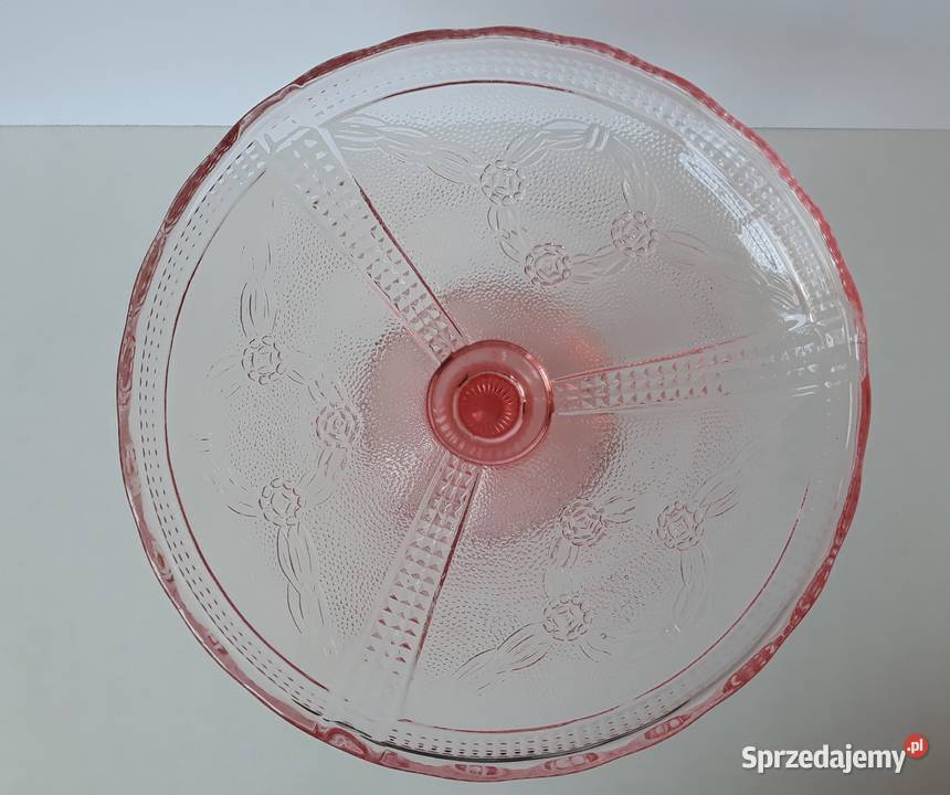 Patera Wieńce Ząbkowice kolorowe szkło PRL Porcelana i szkło Dąbrowa Górnicza sprzedam