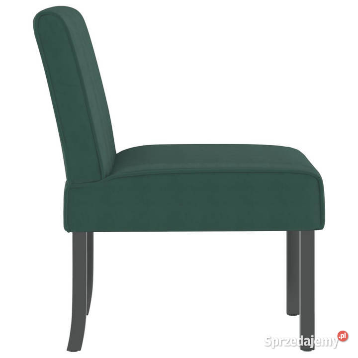 Fotel ciemnozielony obity aksamitem WM352453 Warszawa sprzedam