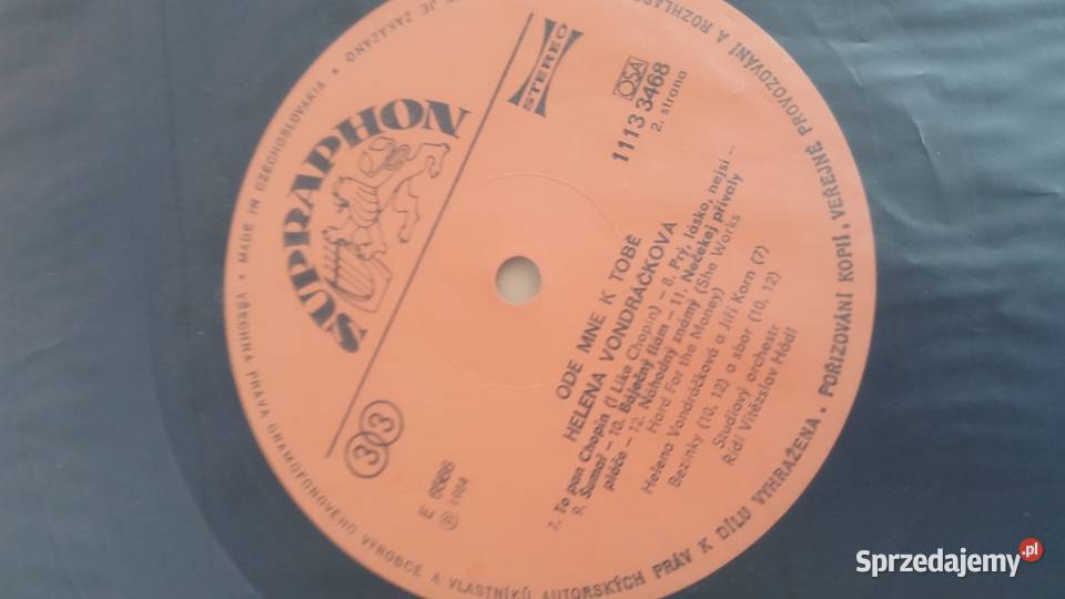 Helena Vondrackova ode mne k tobe 1984 Supraphon Puławy