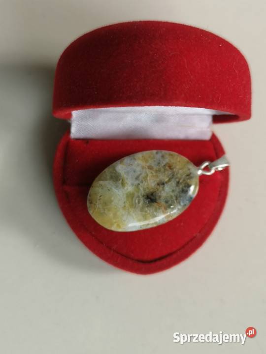 wisiorek z opalem peruwiańskim srebro Toruń