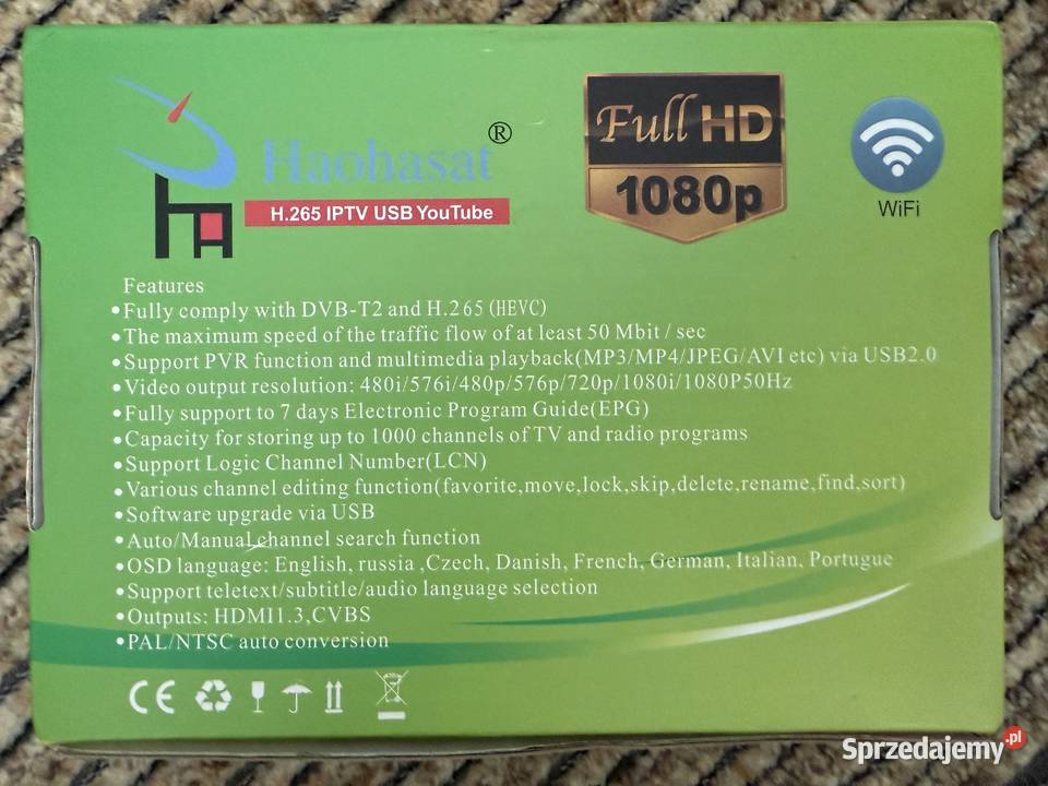 Tuner DVBT2 oddaje jako niesprawny