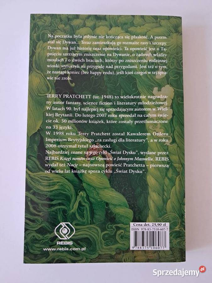 Książka Dywan T Pratchett do sprzedania science fiction Proza i poezja